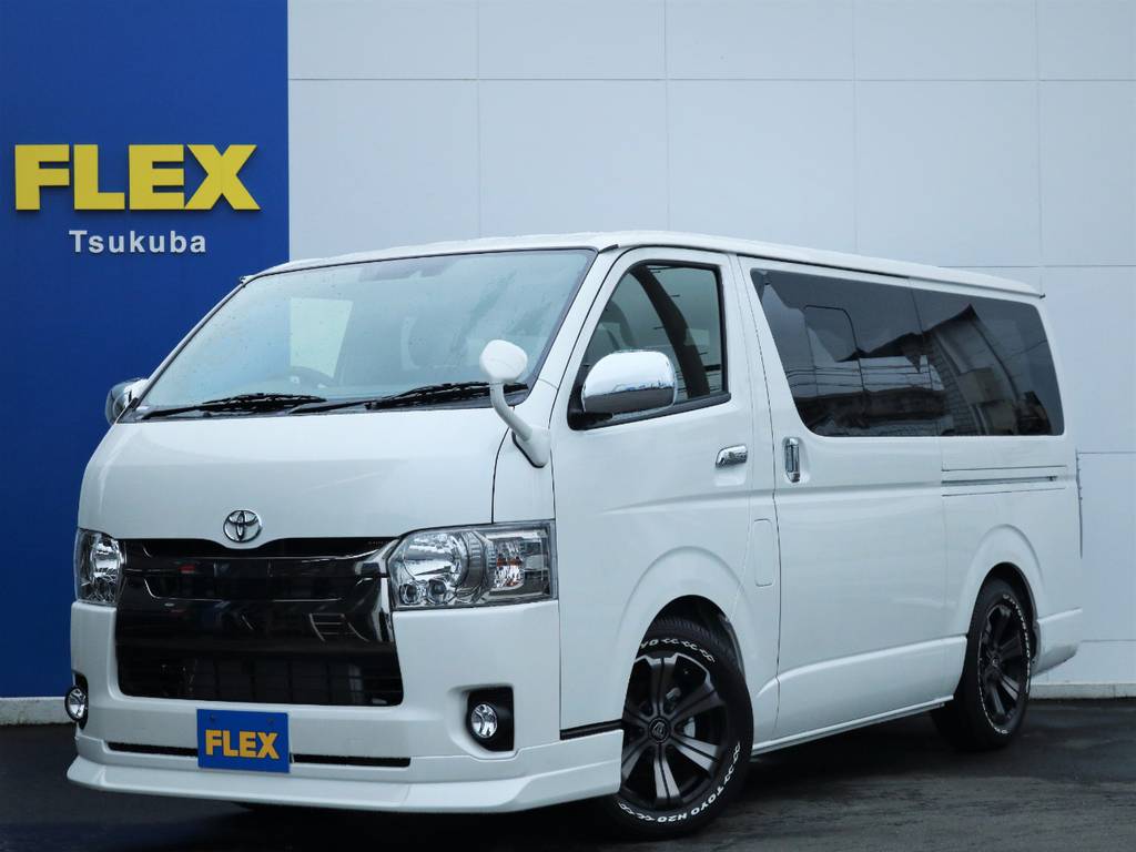 新車ハイエースＶスーパーＧＬ５人乗り２ＷＤディーゼル！１７ＡＷ・ローダウン・ＳＤナビ・フルセグＴＶ・ＥＴＣ♪