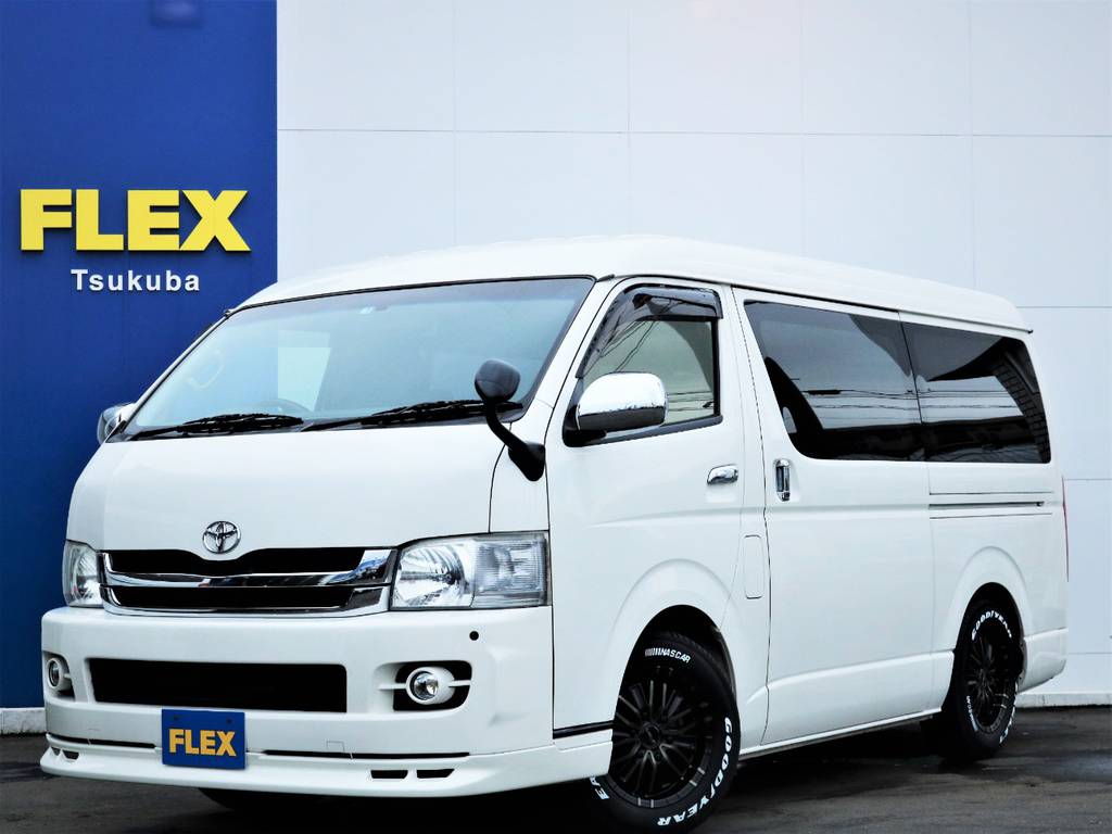 平成２０年ハイエースＷ「ＧＬ」１０人乗り２ＷＤガソリン車！買取直販のカスタム満載の一台です♪