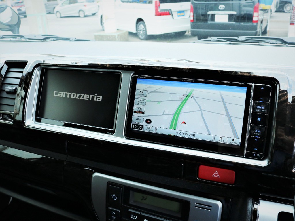 カロッツェリア製ＳＤナビ、フルセグＴＶ、ＤＶＤ再生可能！カロッツェリア製サイドモニター！