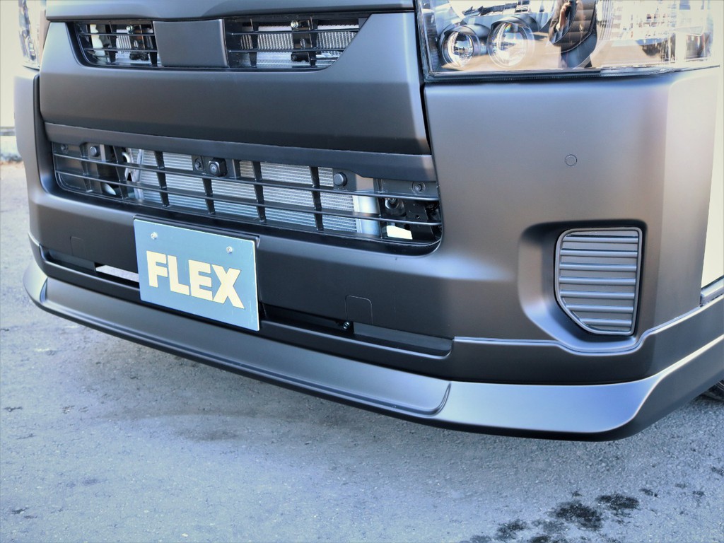 FLEXオリジナルデルフィーノラインフロントスポイラー（マッド）
