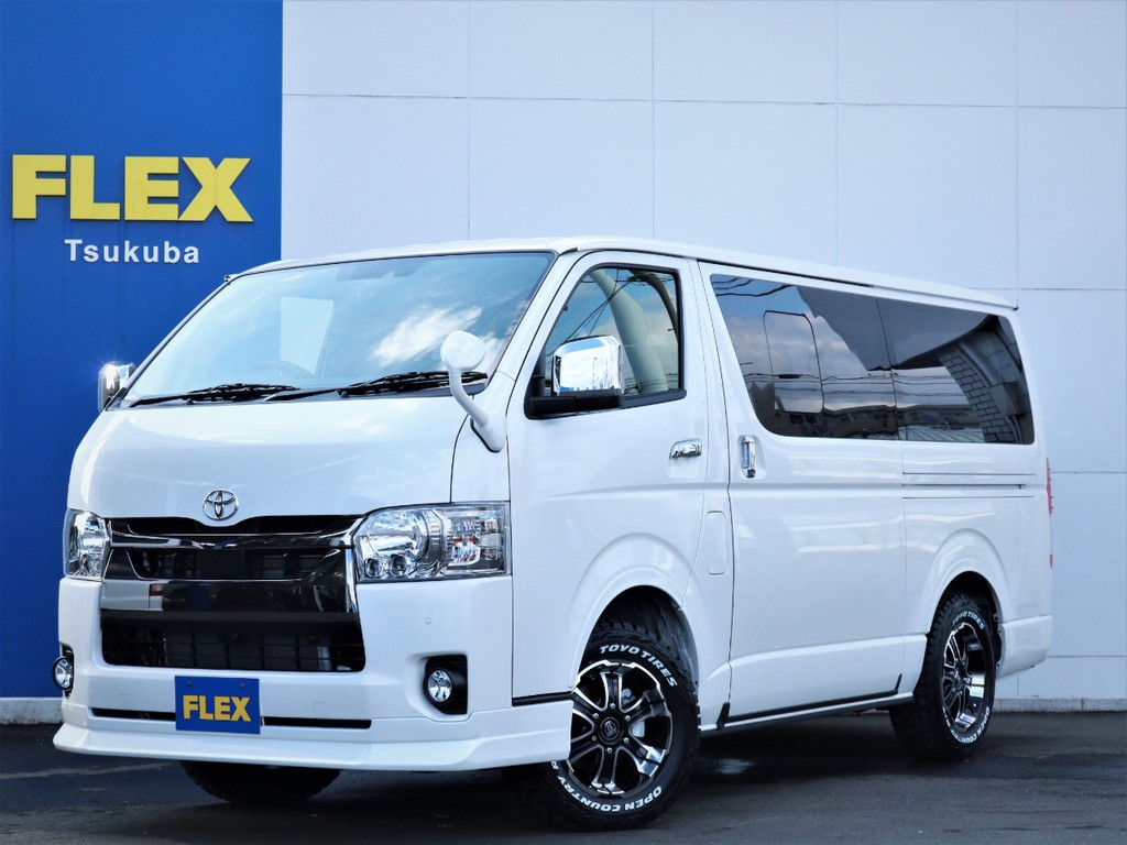 トヨタ ハイエースバン 2 8 スーパーgl ダークプライム ロングボディ ディーゼルターボ 4wd 車探しなら中古車 新車の専門店flex フレックス へ