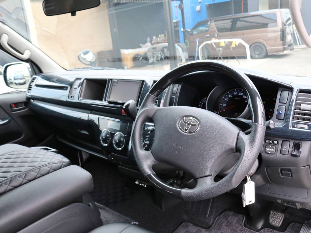 黒木目コンビハンドル＆パネル＆シフトノブ！