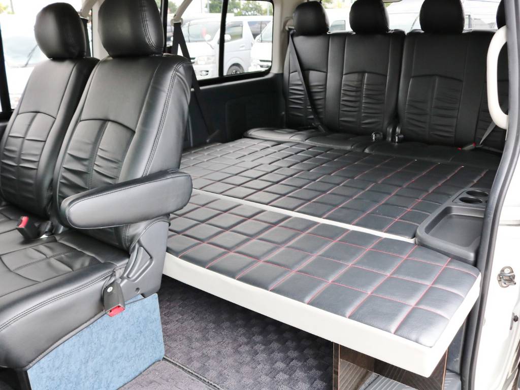 ３列目外しのベットキット完備！