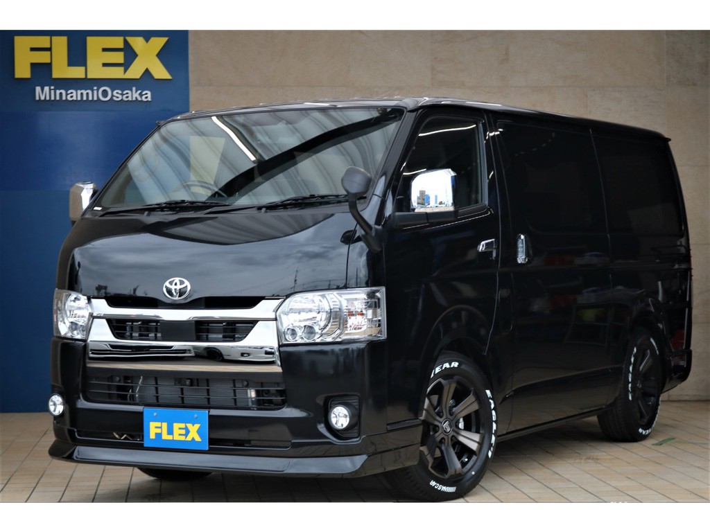 新型ハイエース・DARKPRIMEⅡガソリン２WD・FLEXCUSTOM入庫です♪