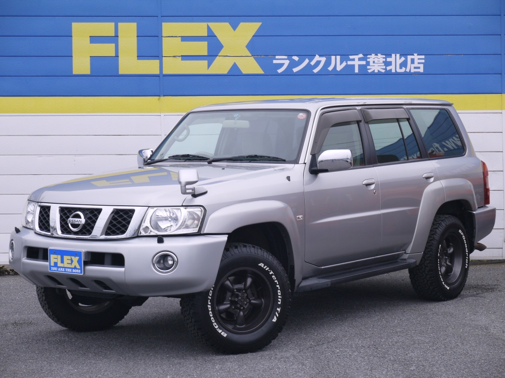 サファリ サファリ グランロードｌｔｄ ４８００ｇ 最終型 純正ｄｖｄナビ ｅｔｃ １７インチａｗ ｂｆ２７５ａｔタイヤ 走行６万キロ台日産サファリ グランロードｌｔｄ中古車 車探しなら中古車 新車の専門店flex フレックス へ