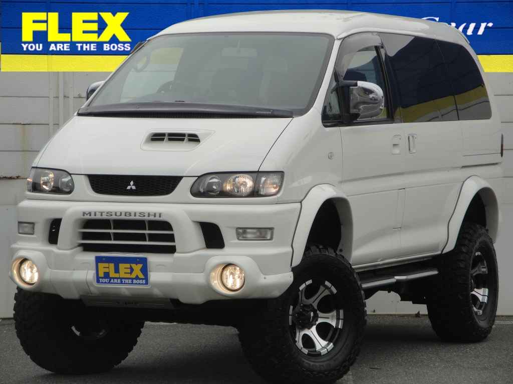 スペースギア デリカスペースギア ｐｅ８ｗ ２８００ｄｔ シャモニー ６インチｕｐ ８０ｍｍオーバーフェンダー ディックシーペックａｗ三菱スペースギア シャモニー中古車 車探しなら中古車 新車の専門店flex フレックス へ