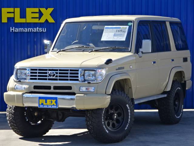 ランドクルーザープラド70 ７８プラドｓｘ ｆｊサンドベージュ Newオールペイント ２インチリフトｕｐフルコンプリート 新品ウッドコンビハンドル トヨタランドクルーザープラド70sx中古車 車探しなら中古車 新車の専門店flex フレックス へ
