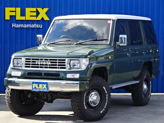 ランドクルーザープラド70 ７８プラド ｓｘ アーミーグリーンクラシックコンプリート ２インチリフトｕｐ 新品ブラックシートカバー トヨタランドクルーザープラド70sx中古車 車探しなら中古車 新車の専門店flex フレックス へ