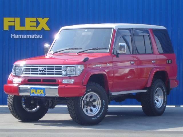 ランドクルーザープラド70 ランドクルーザープラド ７８ Sxワイド Newペイント赤 ホワイトルーフ クラシック Bfg２８５at ２インチ トヨタランドクルーザープラド70sx中古車 車探しなら中古車 新車の専門店flex フレックス へ