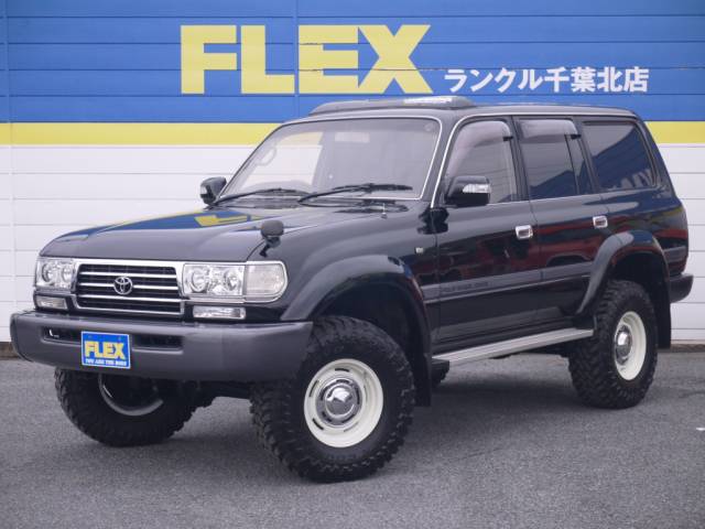 ランドクルーザー80 ランクル８０ ４２００dt Vx 純正ﾌﾞﾗｯｸ ｶﾗｰ ﾃﾞｨｰｾﾞﾙ 5速ﾏﾆｭｱﾙ 3ｲﾝﾁup 新品deen16ｲﾝﾁaw トヨタランドクルーザー80vx中古車 車探しなら中古車 新車の専門店flex フレックス へ